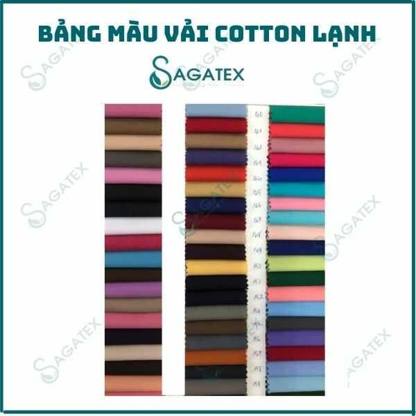 bản màu vải cotton lạnh