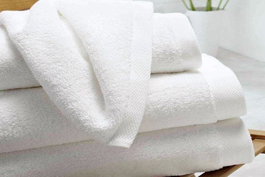 Khăn Tắm Trắng Khách Sạn 100% Cotton SAGATEX. Giá Tốt